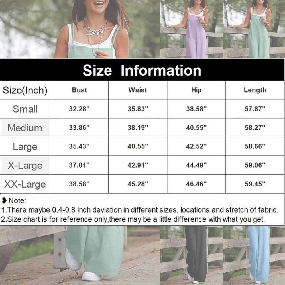 Super cute lavender overalls, wide leg with pockets - Picture 3 of 7